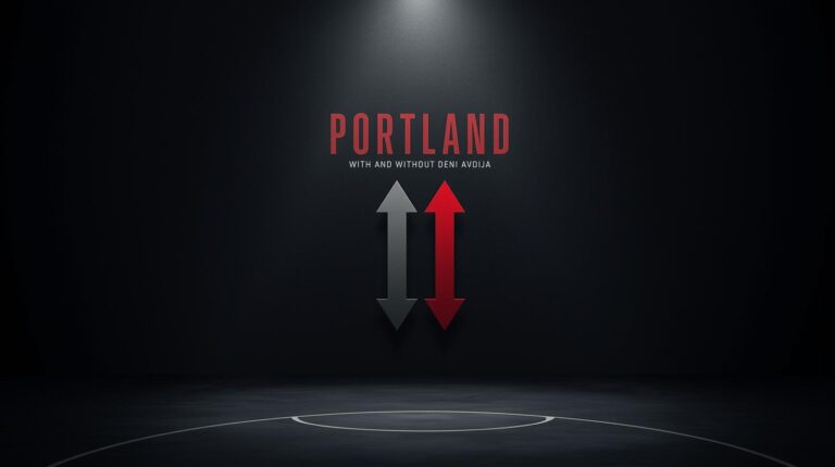 Portland rotation without Deni Avdija usage shift graphic
