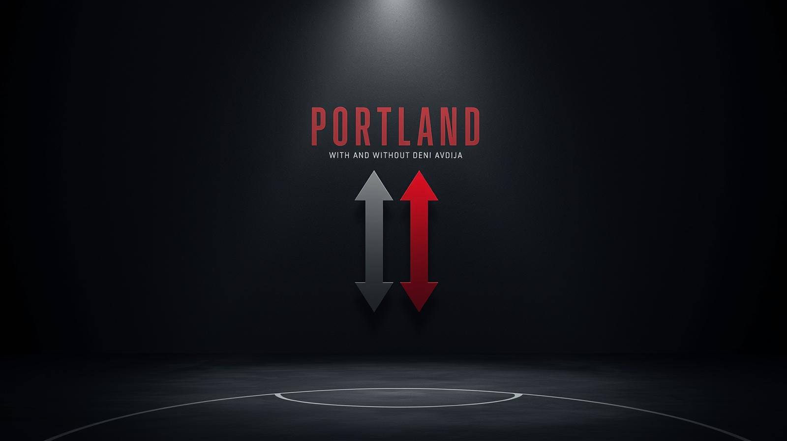 Portland rotation without Deni Avdija usage shift graphic